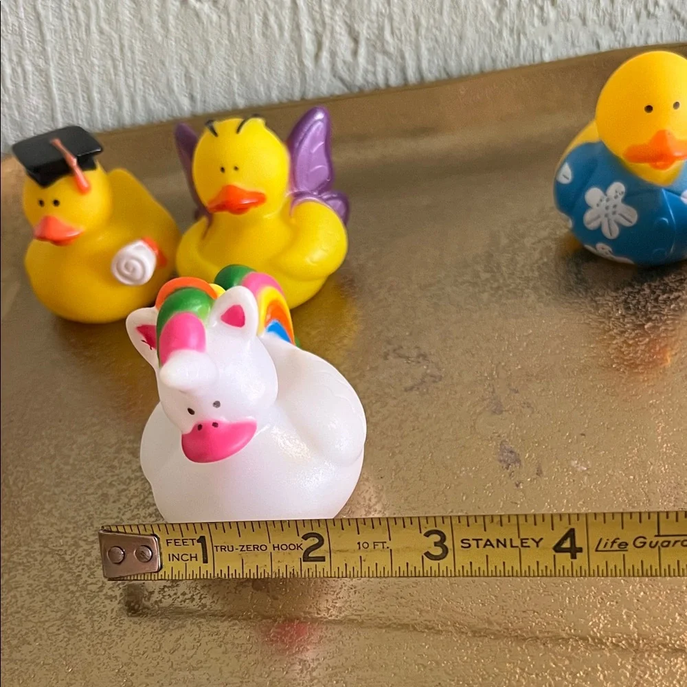 #1411: 5 Set of Colorful Rubber Ducks Collection